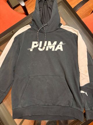 Sudadera Puma Negra con Diseño
