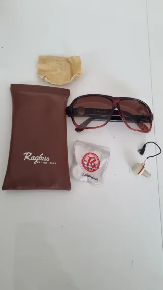 Occhiali da sole vintage Raglass con radio