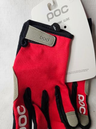 Guantes POC Talla L Rojo y Negro