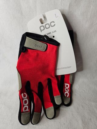 Guantes POC Talla L Rojo y Negro