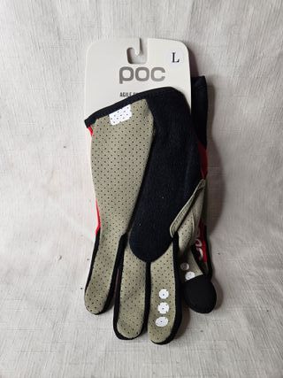 Guantes POC Talla L Rojo y Negro