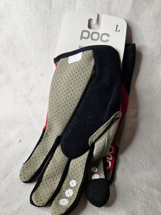 Guantes POC Talla L Rojo y Negro
