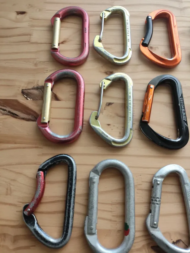 12 Mosquetones Escalada Variados