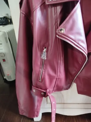 Chaqueta cuero estilo motero