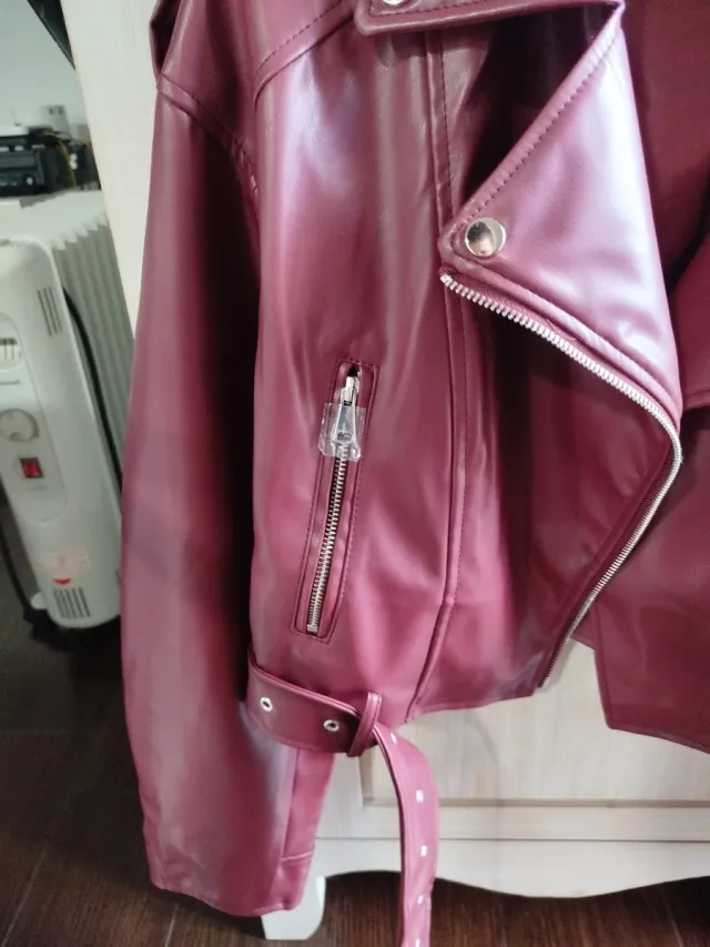 Chaqueta cuero estilo motero