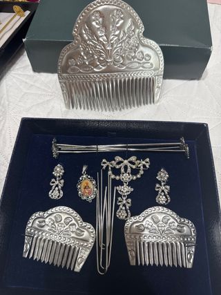 Aderezo plata niña completo