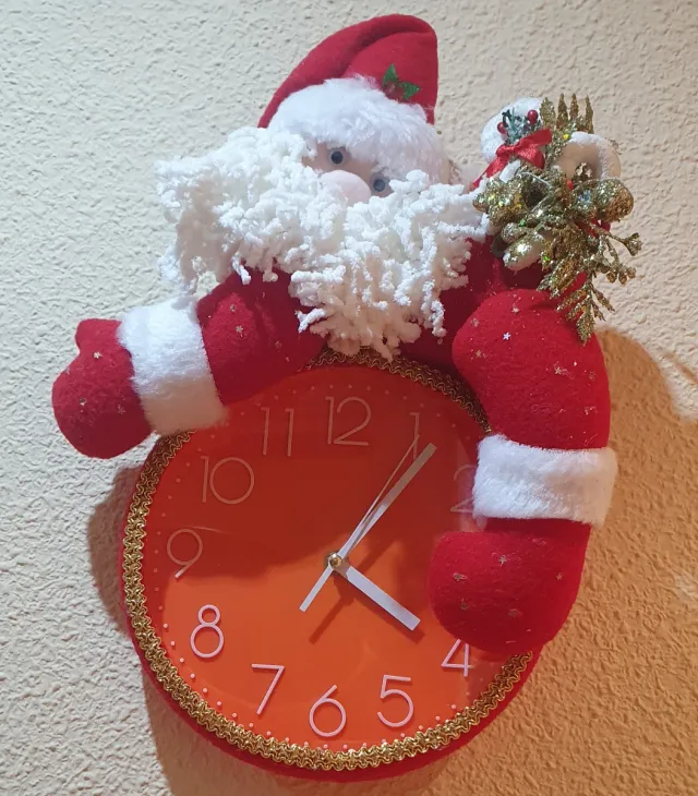 Orologio natalizio di Babbo Natale