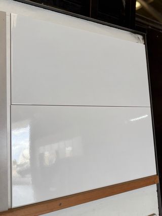 Blanco brillo 30x60 azulejo para baño o cocina