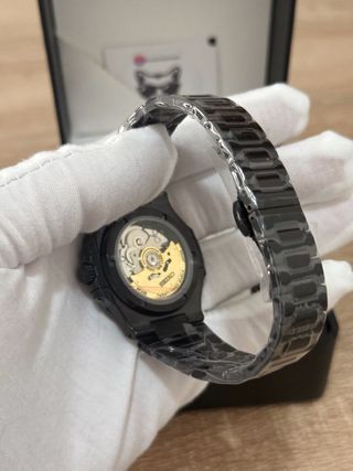 Reloj seiko mod Nautico open heart Negro 40mm