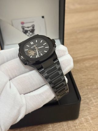 Reloj seiko mod Nautico open heart Negro 40mm