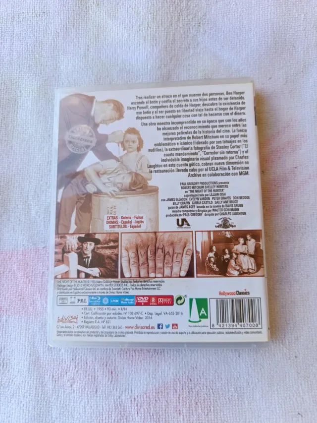 La Noche del Cazador Blu-ray + DVD Edición Especia