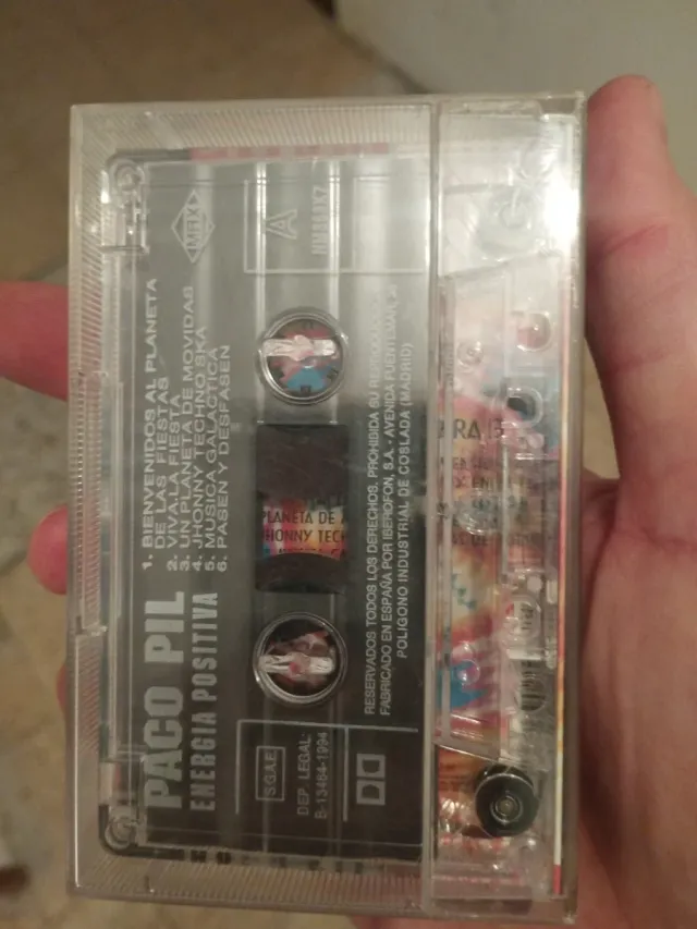 Cinta Cassette Paco Pil - Energía Positiva