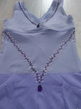 Malla Gimnasia Rítmica Lila Brillante