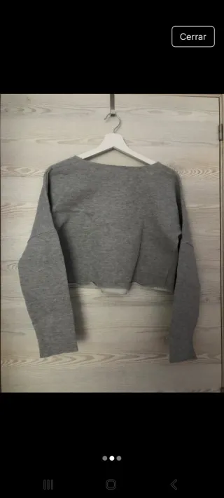 Sudadera Hard Rock Cafe London Gris Crop Top