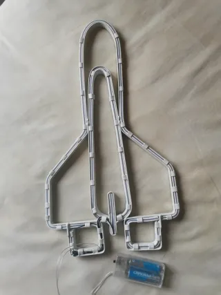 Lámpara Neón Cohete Azul Maison du Monde