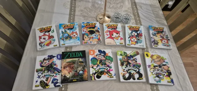 Libros de Yokai, Zelda,  pokemon y splatoon