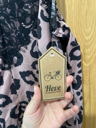 Vestido lencero estampado leopardo