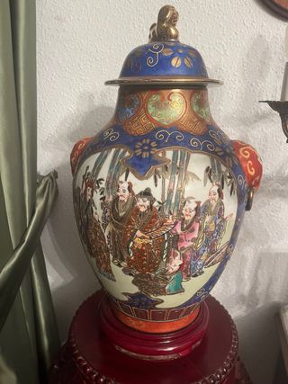 2 vasi cinesi in ceramica porcellana decorata