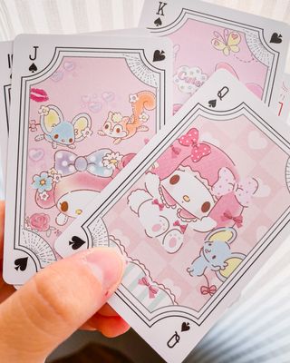 Carte Poker My Melody Sanrio Role Family Natale