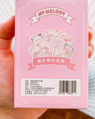 Carte Poker My Melody Sanrio Role Family Natale