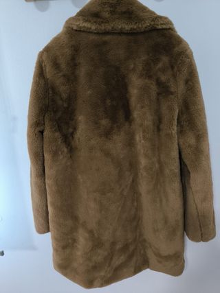 Abrigo pelo marrón talla L
