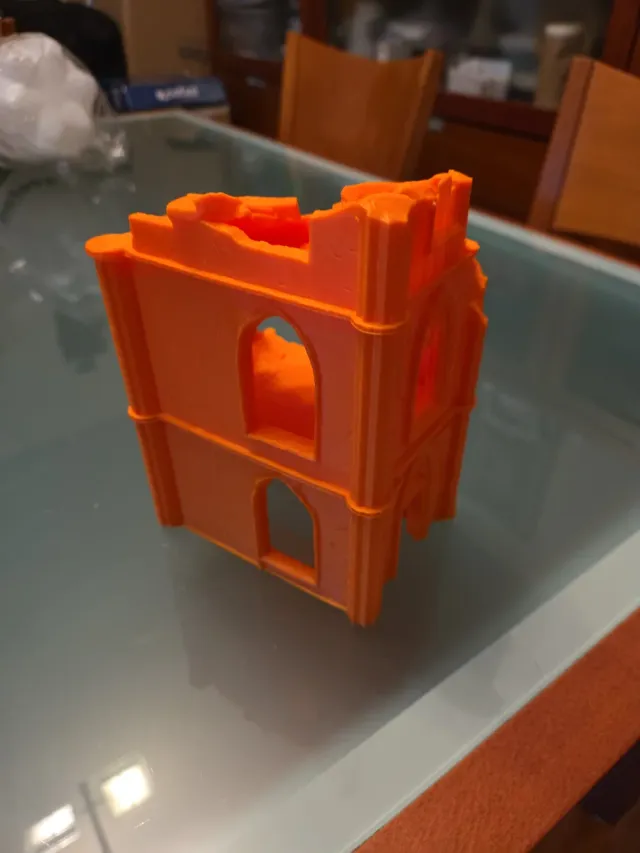 Escenografía War Game Naranja Ruinas