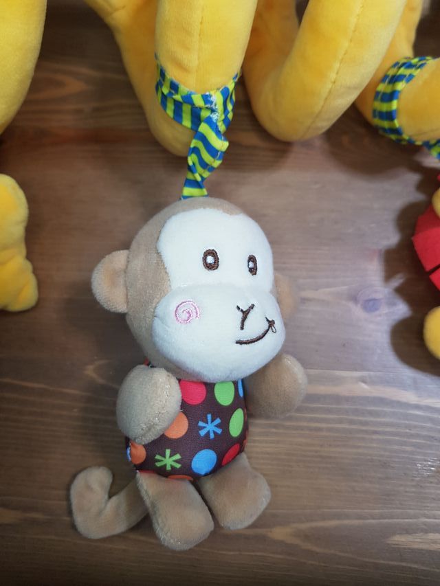 Espiral colgador bebé León y Mono