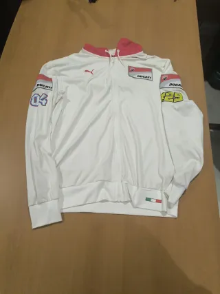 Sudadera Puma Ducati Blanca Talla l con capucha