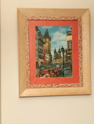 Quadro ad acquerello Praga
