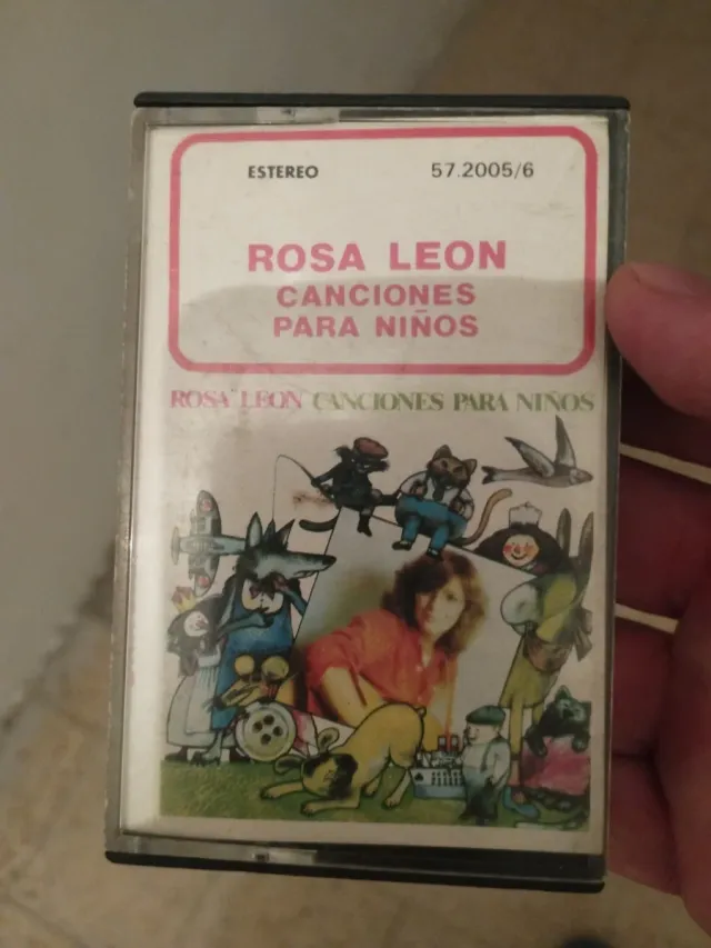 Cassette Rosa León Canciones para Niños