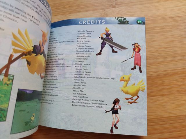 MANUAL FINAL FANTASY VII SONY PS1