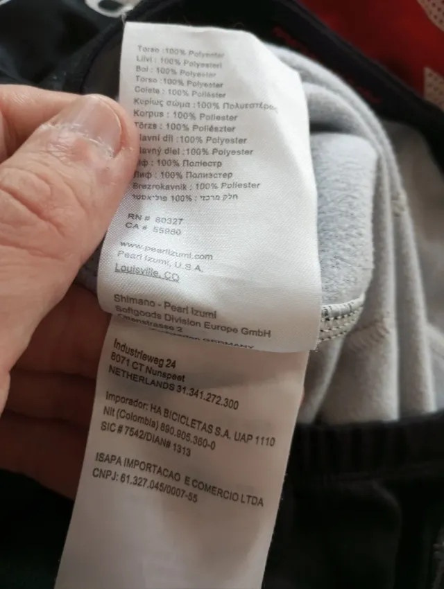 Maillot Pearl Izumi Macario Negro