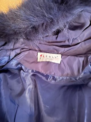 Giacca donna Sisley blu con cappuccio