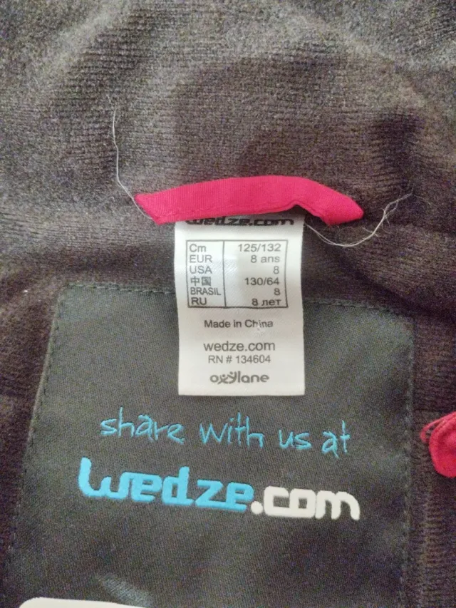 Buzo de nieve infantil rojo