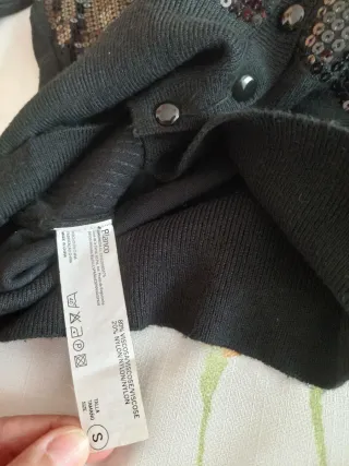 Chaqueta de punto con lentejuelas