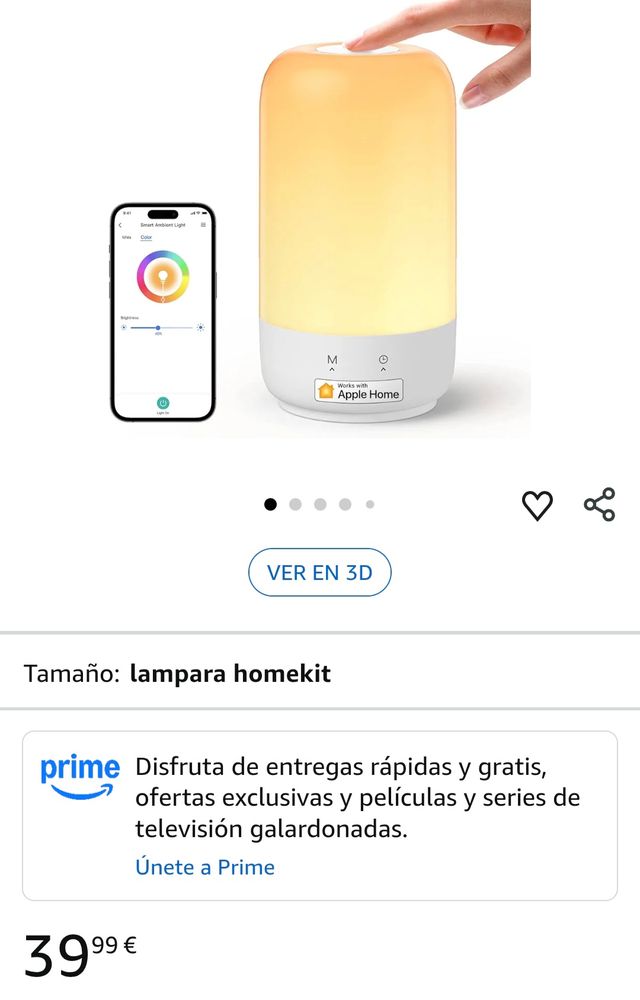 Lâmpada LED noturna WiFi MEROSS