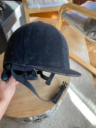 Casco de hipica negro