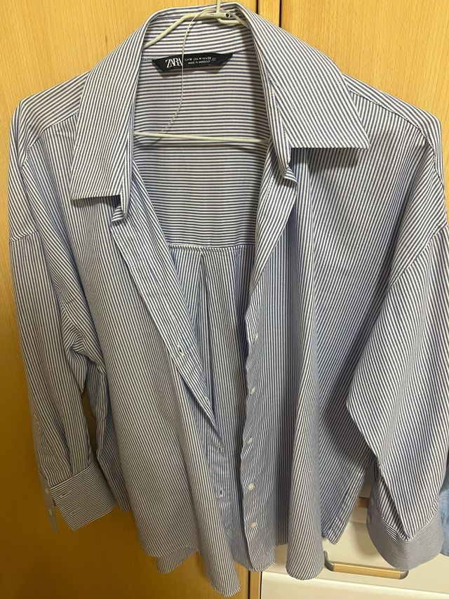Camisa Rayas Zara Talla M