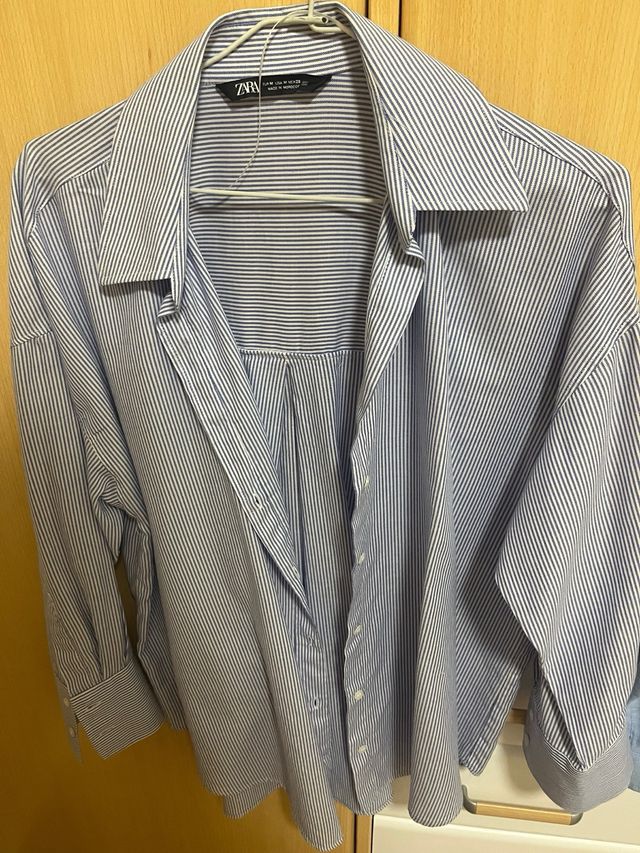 Camisa Rayas Zara Talla M