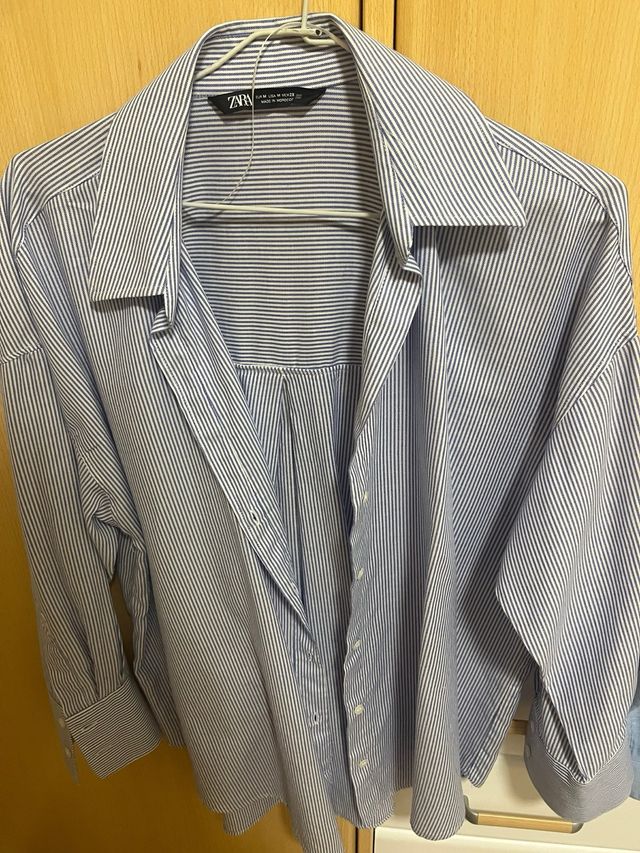 Camisa Rayas Zara Talla M