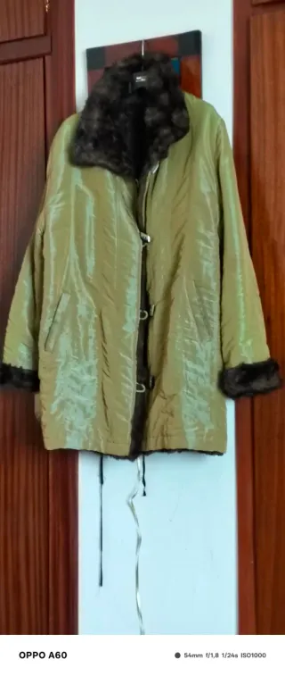 Abrigo trenca reversible