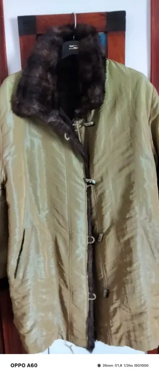 Abrigo trenca reversible