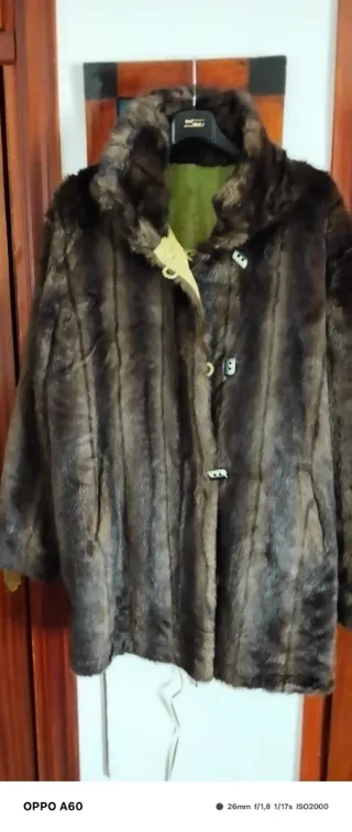 Abrigo trenca reversible