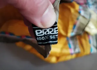 Foulard Jean Patou seta vintage multicolore