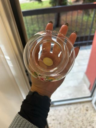 Set 3 Vasi Vetro Dipinti a Mano