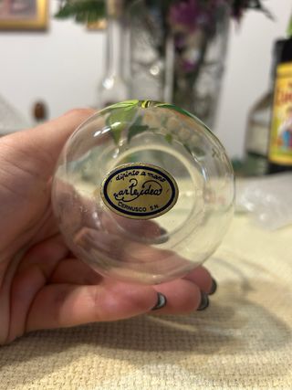 Set 3 Vasi Vetro Dipinti a Mano