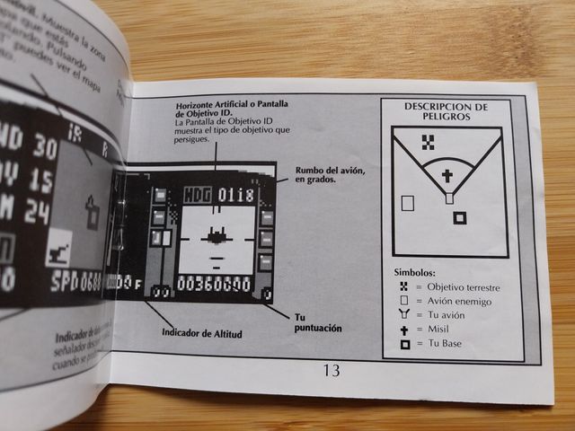 MANUAL F-15 STRIKE EAGLE SPAGNOLO ERBE GAME BOY