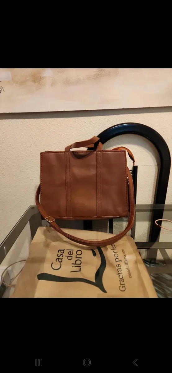 Bolso tote marrón