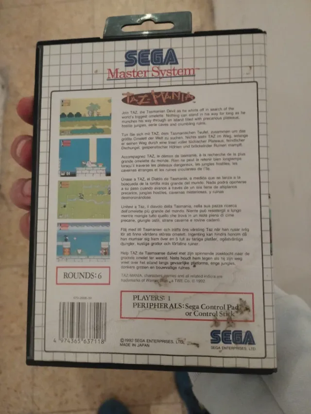 Taz-Mania SEGA Master System