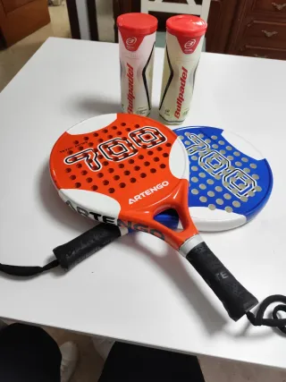 Raquetas de pádel Artengo y Bullpadel